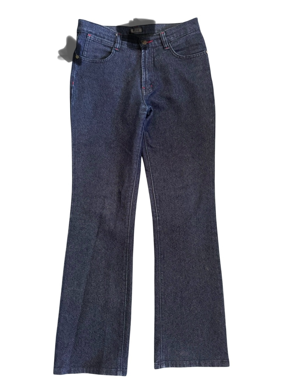 Womens Stretch Flare Jeans Size 29 Dark Wash Bootcut 30x29 Y2K Denim
